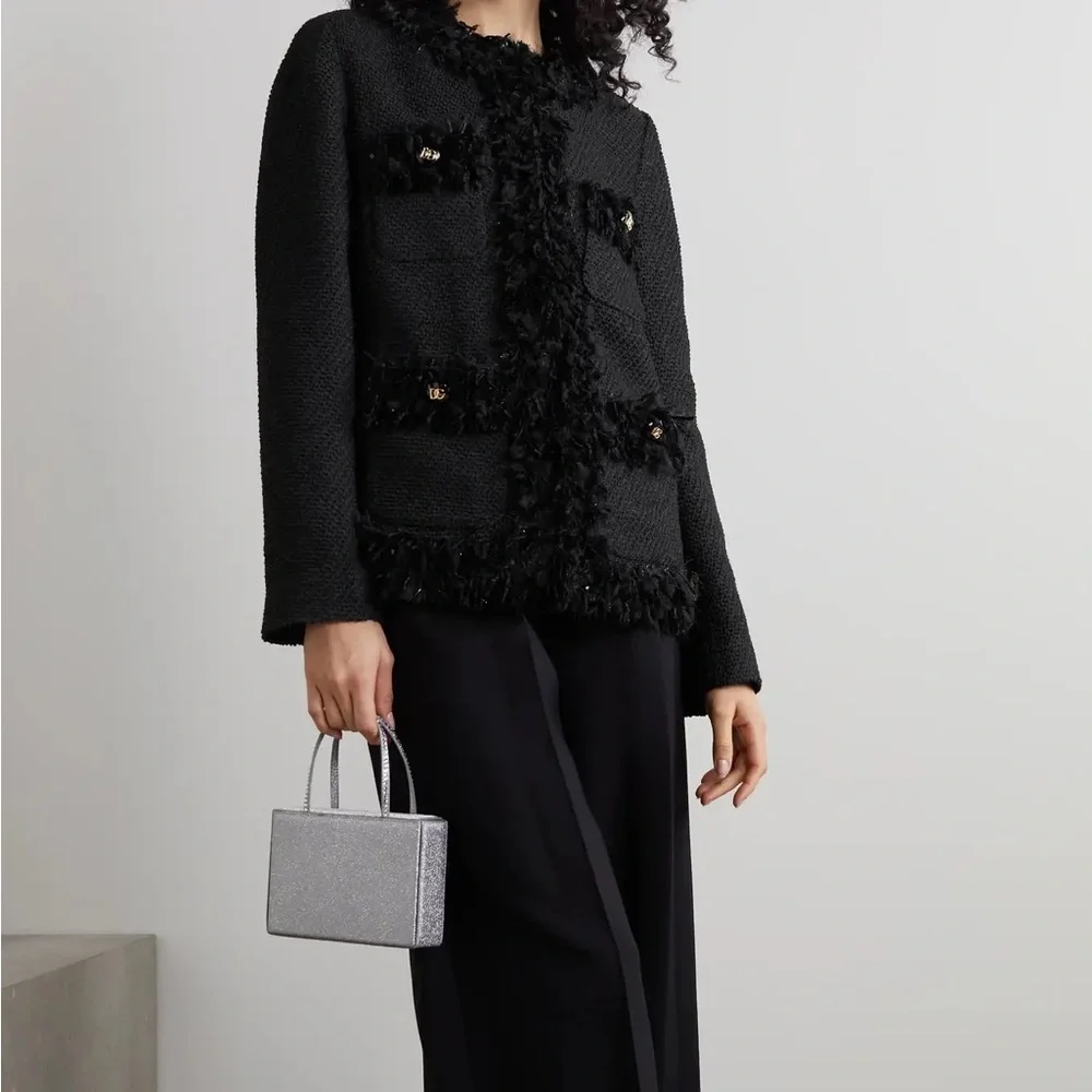 DOLCE & GABBANA Fringe Bouclé Jacket - Picture 7 of 11